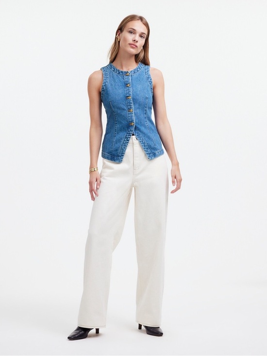 NWT Madewell Denim Vest - Picture 2 of 6